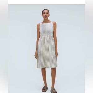 Everlane seersucker midi dress